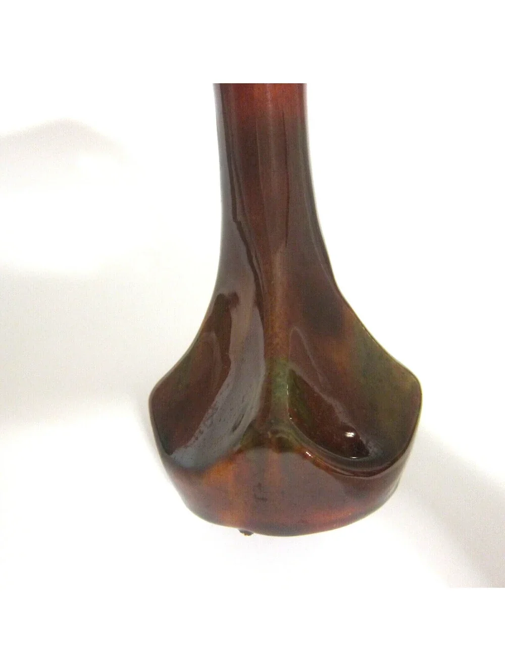 Antique Rockingham Glaze Art Pottery Bud Vase 5.5